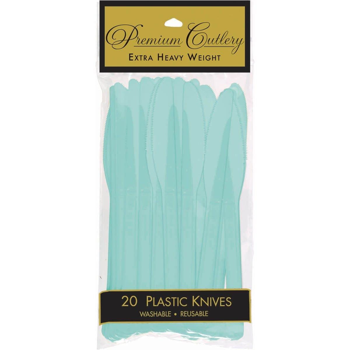 Buy Plasticware Plastic Knives - Robin's Egg Blue 20/pkg. sold at Party Expert