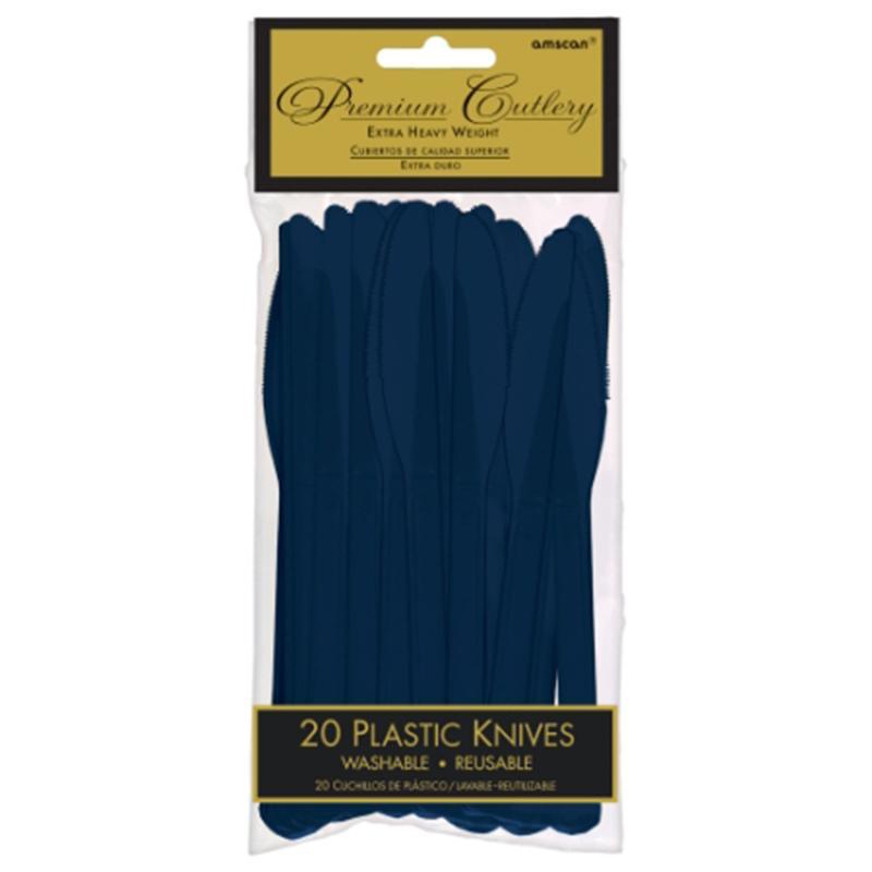 Buy Plasticware Plastic Knives - True Navy 20/pkg sold at Party Expert