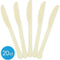 Buy Plasticware Plastic Knives - Vanilla Cream 20/pkg. sold at Party Expert