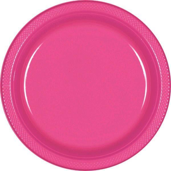 Buy Plasticware Plastic Plates 10.25 In. - Bright Pink 20/pkg. sold at Party Expert