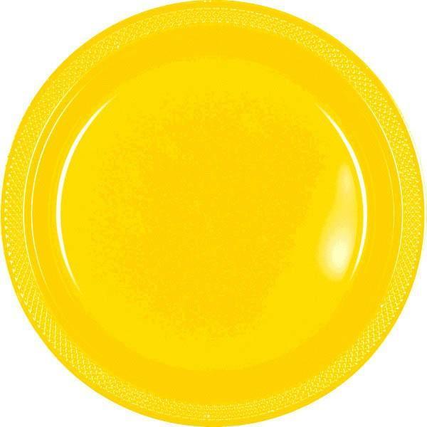 Buy Plasticware Plastic Plates 10.25 In. - Yellow Sunshine 20/pkg. sold at Party Expert