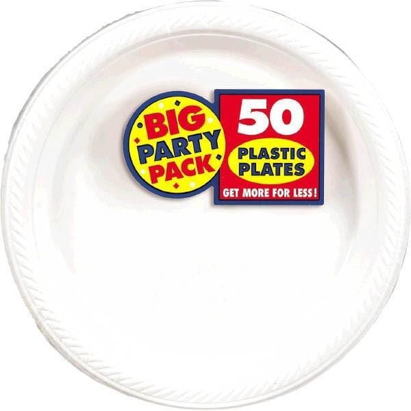 Buy Plasticware Plastic Plates 10.25â€ - Frosty White 50/pkg. sold at Party Expert