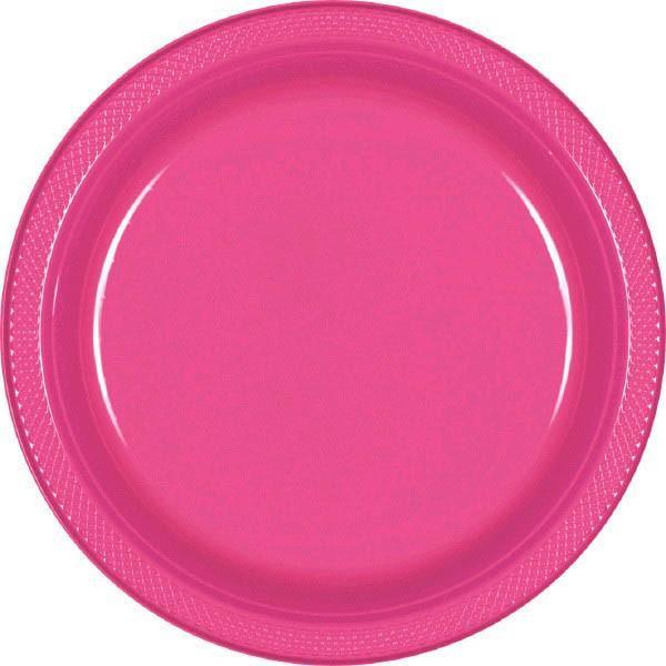 Buy Plasticware Plastic Plates 7 In. - Bright Pink 8/pkg. sold at Party Expert