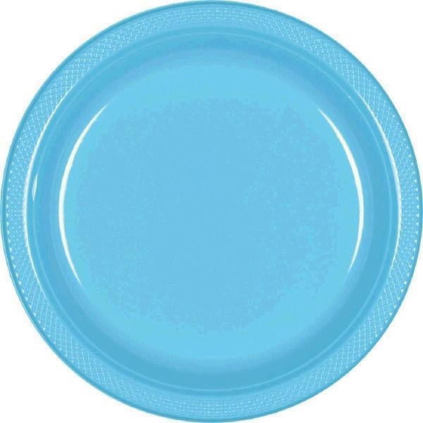 Buy Plasticware Plastic Plates 7 In. - Caribbean Blue 20/pkg. sold at Party Expert