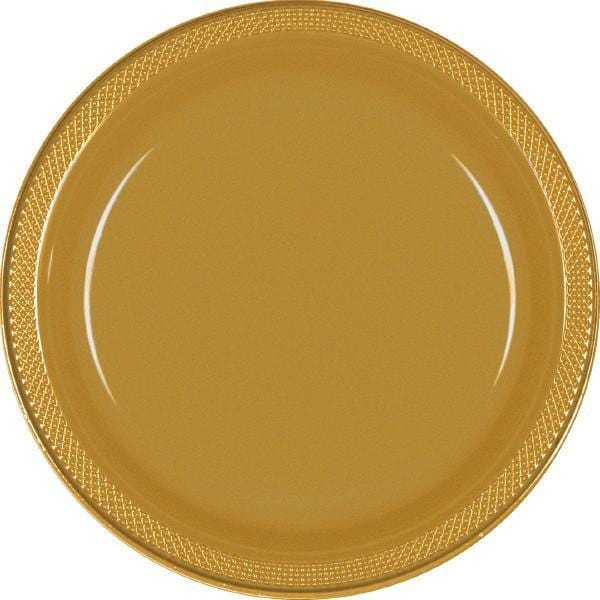 Buy Plasticware Plastic Plates 7 In. - Gold 20/pkg. sold at Party Expert