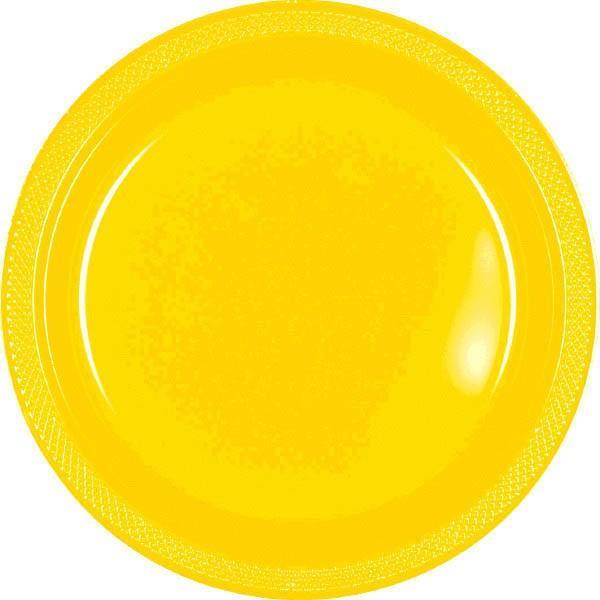 Buy Plasticware Plastic Plates 7 In. - Yellow Sunshine 8/pkg. sold at Party Expert