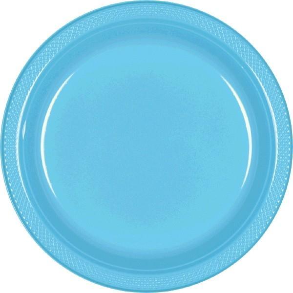 Buy Plasticware Plastic Plates 9 In. - Caribbean Blue 20/pkg. sold at Party Expert