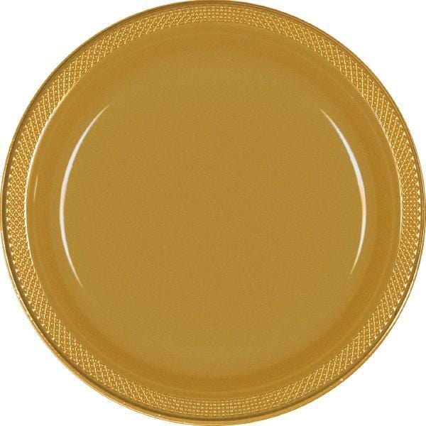 Buy Plasticware Plastic Plates 9 In. - Gold 20/pkg. sold at Party Expert