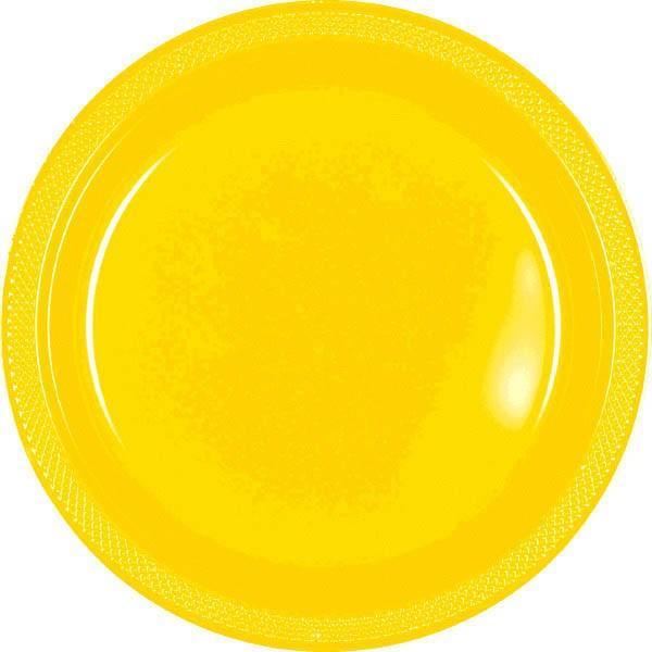 Buy Plasticware Plastic Plates 9 In. - Yellow Sunshine 20/pkg. sold at Party Expert