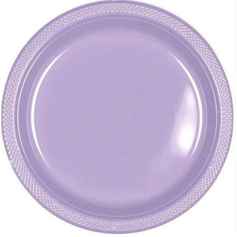 Plastic Plates Lavender 10.25 in. 20/pkg Party Expert