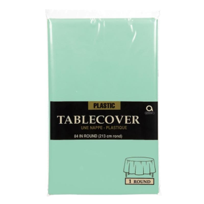 Buy Plasticware Plastic Round Tablecover - Cool Mint sold at Party Expert