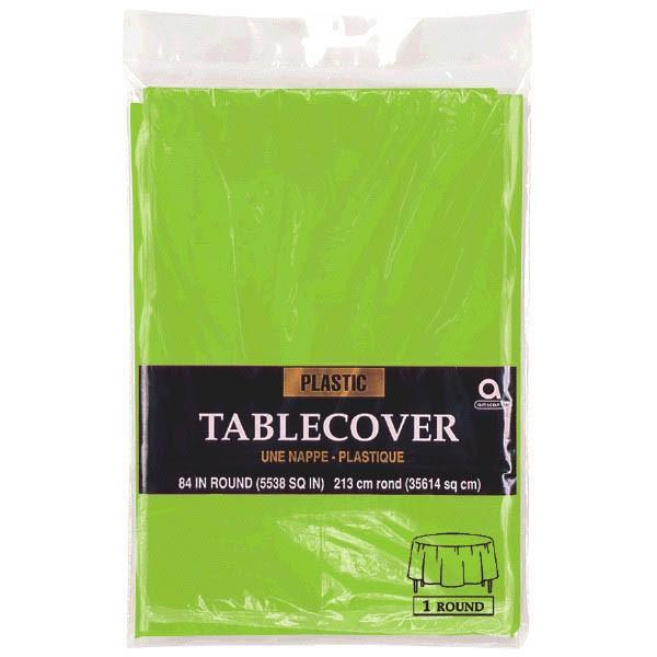 Buy Plasticware Plastic Round Tablecover - Kiwi sold at Party Expert