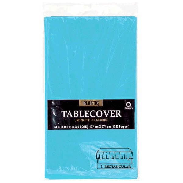Buy Plasticware Plastic Tablecover - Caribbean Blue 54 X 108 Po sold at Party Expert
