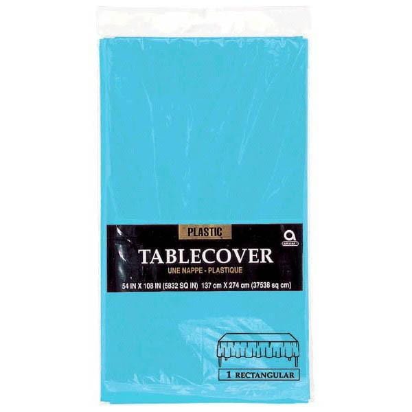Buy Plasticware Plastic Tablecover - Caribbean Blue 54 X 108 Po sold at Party Expert