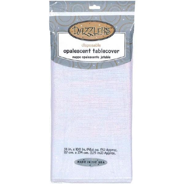 Buy Plasticware Plastic Tablecover - Dazzler White sold at Party Expert