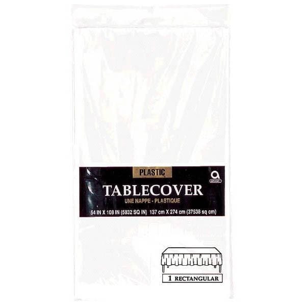 Buy Plasticware Plastic Tablecover - Frosty White 54 X 108 In. sold at Party Expert