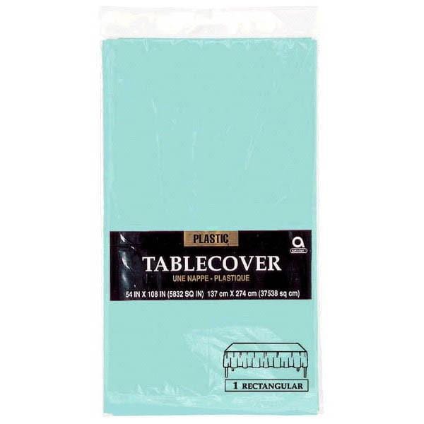 Buy Plasticware Plastic Tablecover - Robin's Egg Blue 54 x 108 in. sold at Party Expert