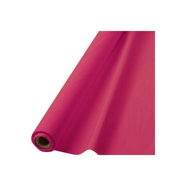 Buy Plasticware Plastic Tablecover Roll - Bright Pink sold at Party Expert