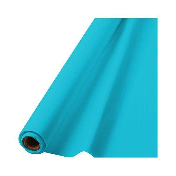 Buy Plasticware Plastic Tablecover Roll - Caribbean Blue sold at Party Expert