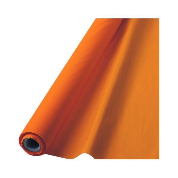 Buy Plasticware Plastic Tablecover Roll - Orange Peel sold at Party Expert
