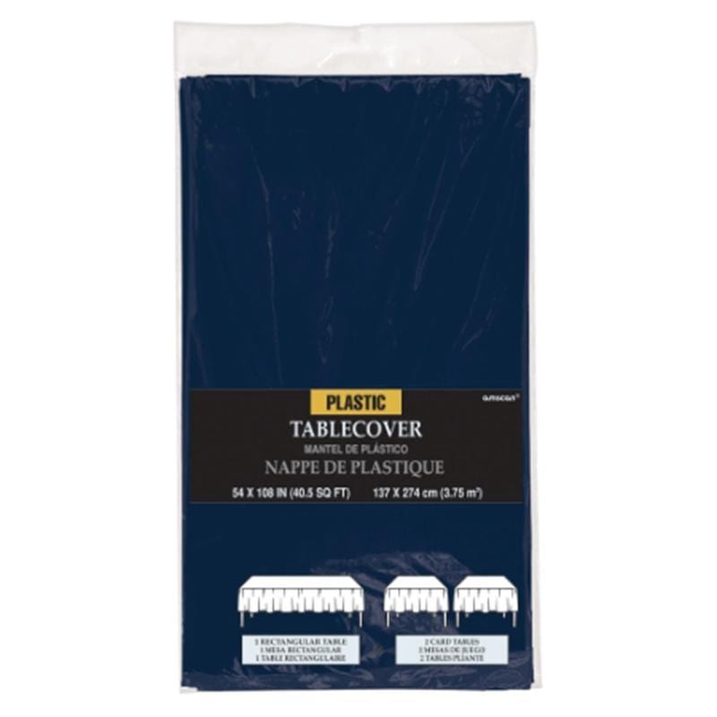 Buy Plasticware Plastic Tablecover - True Navy sold at Party Expert