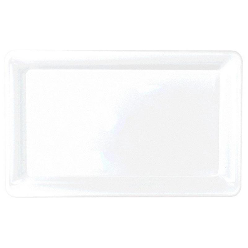 Buy Plasticware Plastic Tray - White sold at Party Expert
