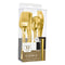 Buy Plasticware Premium Asst. Plast. Cutlery - Gold 32/pkg sold at Party Expert