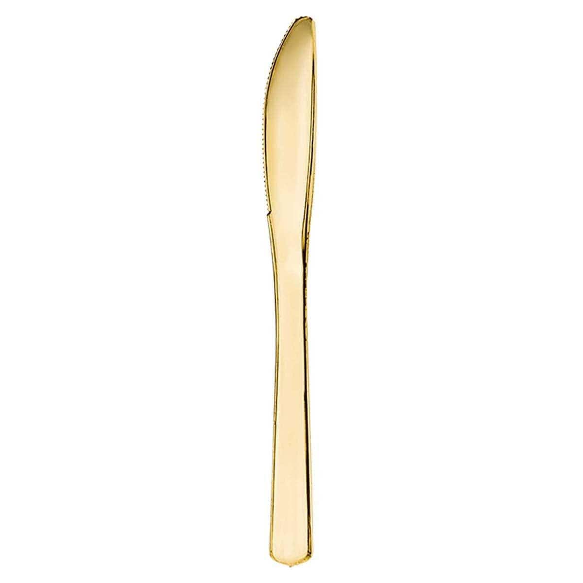 Buy Plasticware Premium Knives - Gold 32/pkg sold at Party Expert