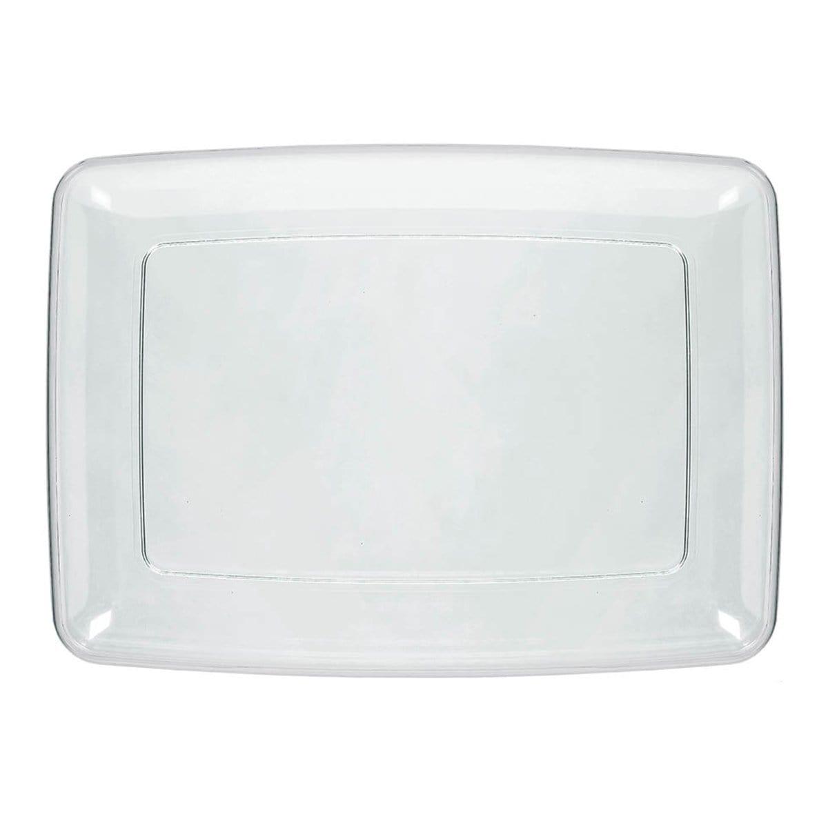 Buy Plasticware Rectangular Serving Tray - Clear sold at Party Expert