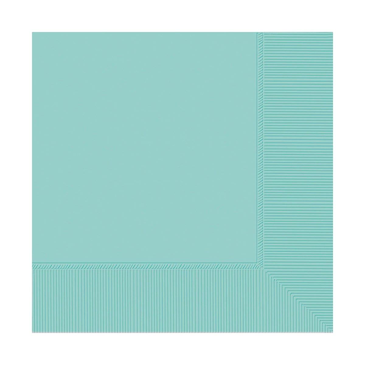 Buy plasticware Robin's Egg Blue Beverage Napkins, 40 Count sold at Party Expert