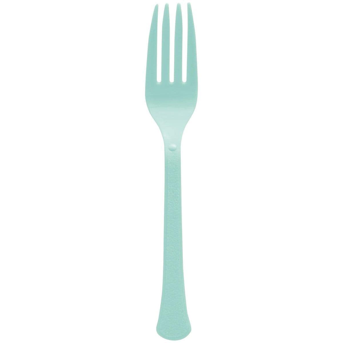Buy Plasticware Robin's Egg Blue Plastic Forks, 20 Count sold at Party Expert