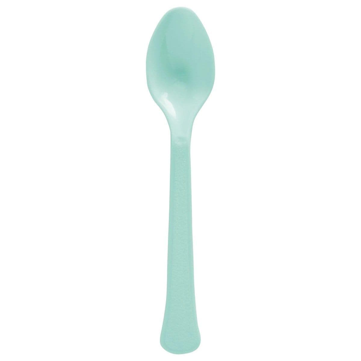 Buy plasticware Robin's Egg Blue Plastic Spoons, 20 Count sold at Party Expert