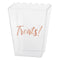 Buy Plasticware Rose Gold Scalloped Medium Container sold at Party Expert