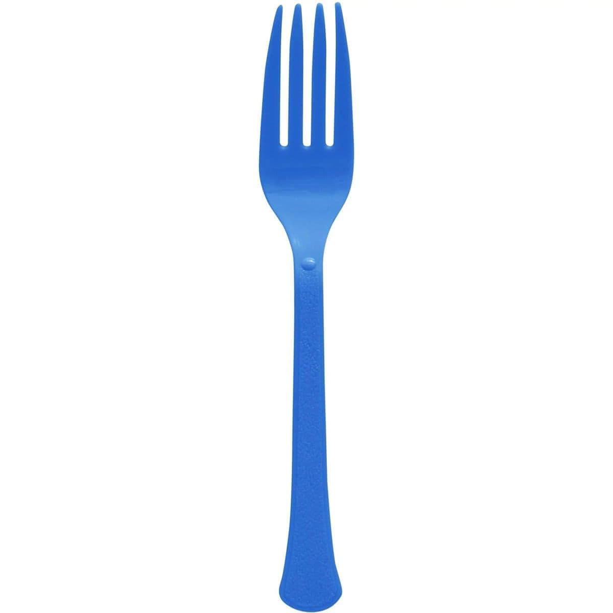 Buy Plasticware Royal Blue Plastic Forks, 20 Count sold at Party Expert