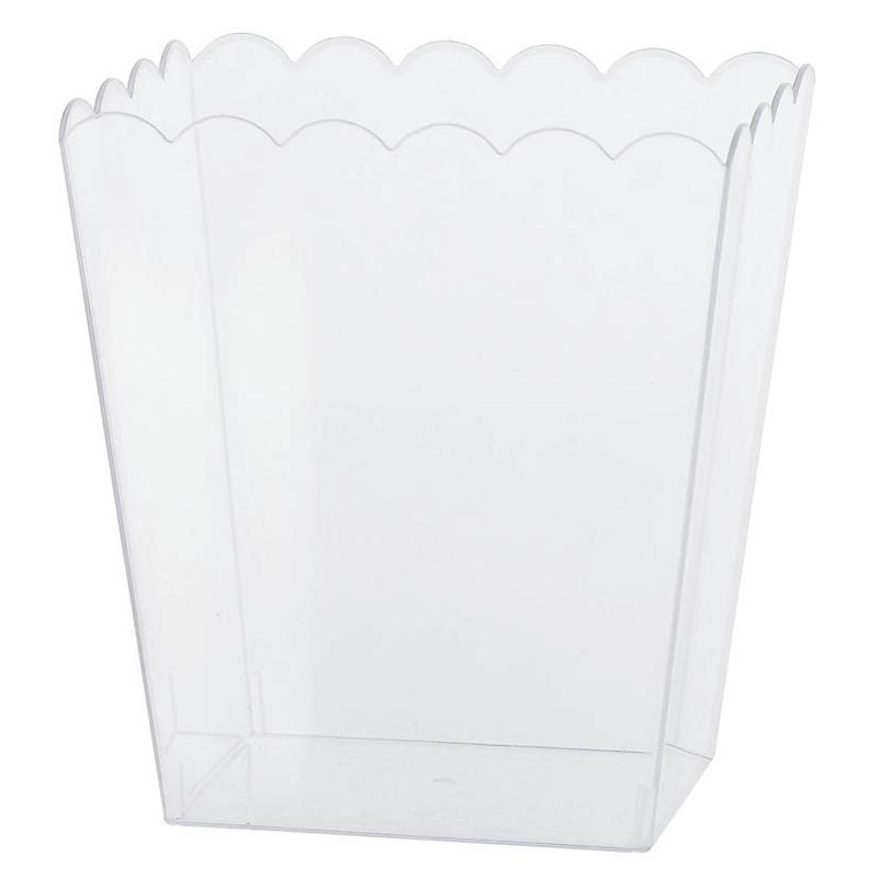 Buy Plasticware Scalloped Container - Medium 6 In. - Clear sold at Party Expert