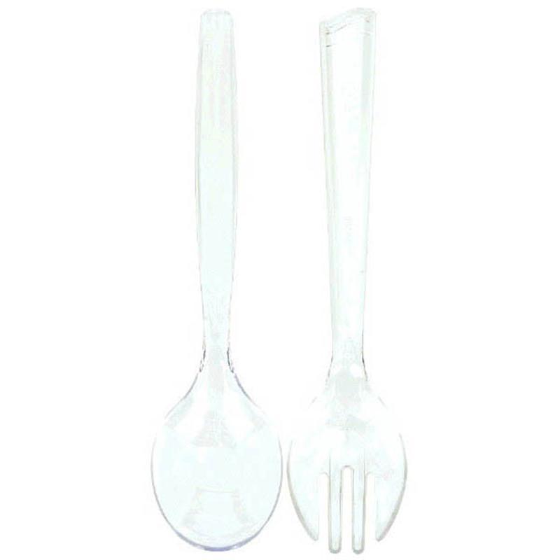 Buy Plasticware Serving Fork & Spoon 6/pkg - Clear sold at Party Expert