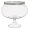 Buy Plasticware Short Pedestal Jar with Silver Gems sold at Party Expert