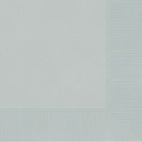 Buy plasticware Silver Lunch Napkins, 40 Count sold at Party Expert