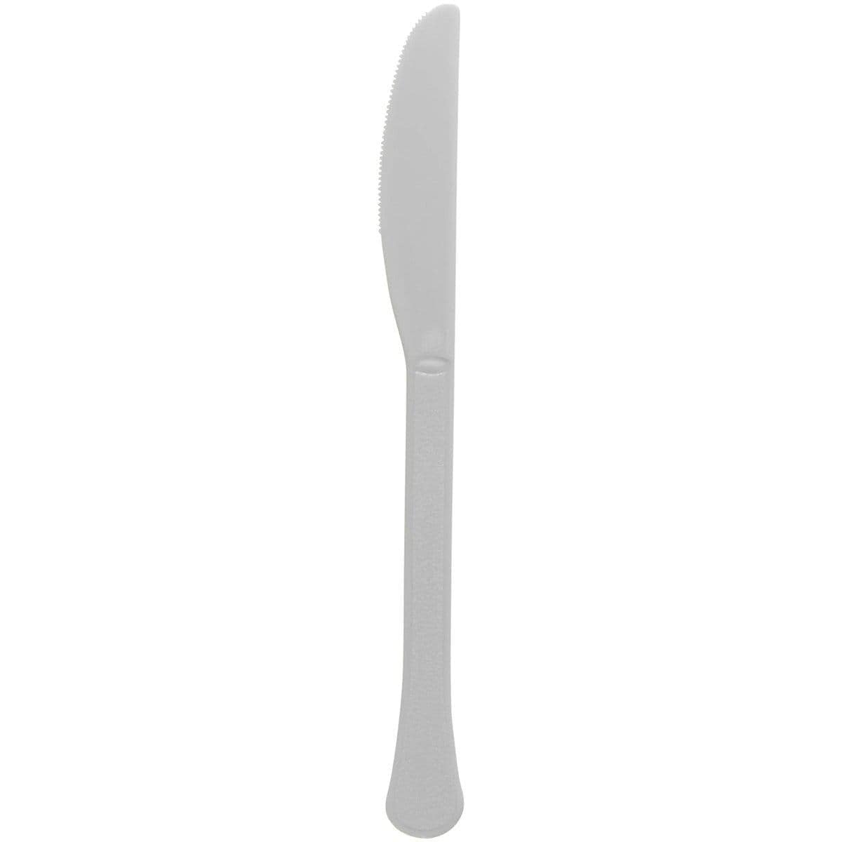 Buy Plasticware Silver Plastic Knives, 20 Count sold at Party Expert