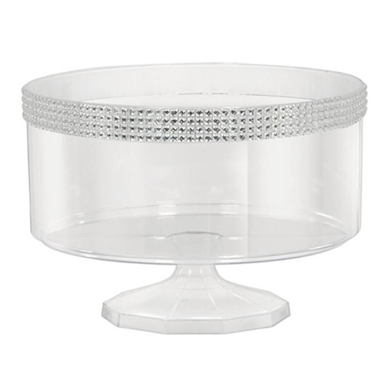 Buy Plasticware Trifle Container Medium With Gems - Silver sold at Party Expert