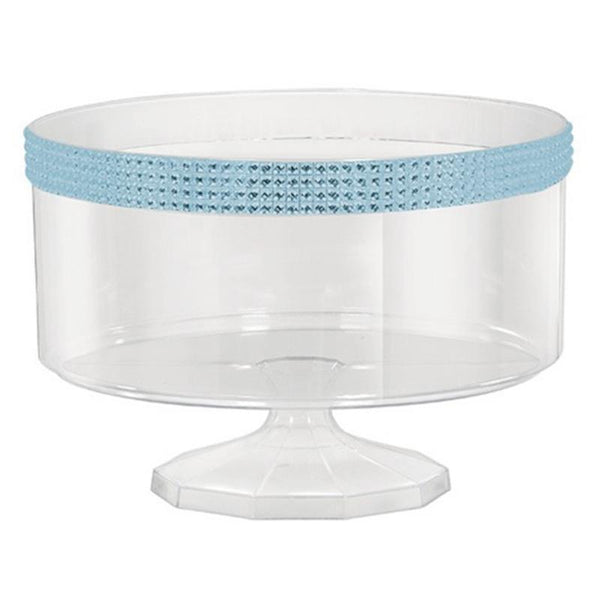 Amscan Scalloped Plastic Container, White, M