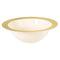 Buy Plasticware White Bowl With Gold Rim sold at Party Expert