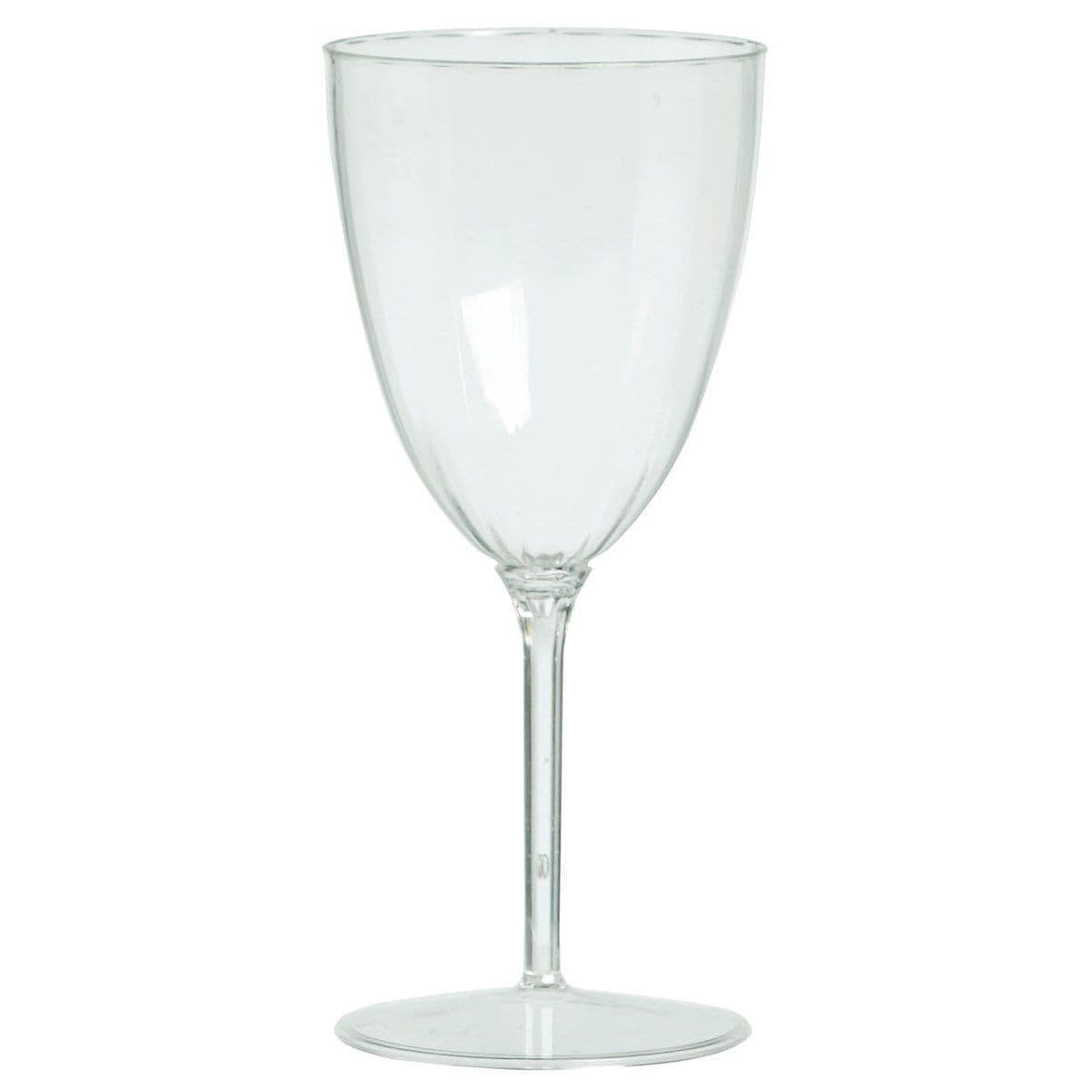 Buy Plasticware Wine Glasses - Clear 8 Oz 8/pkg. sold at Party Expert