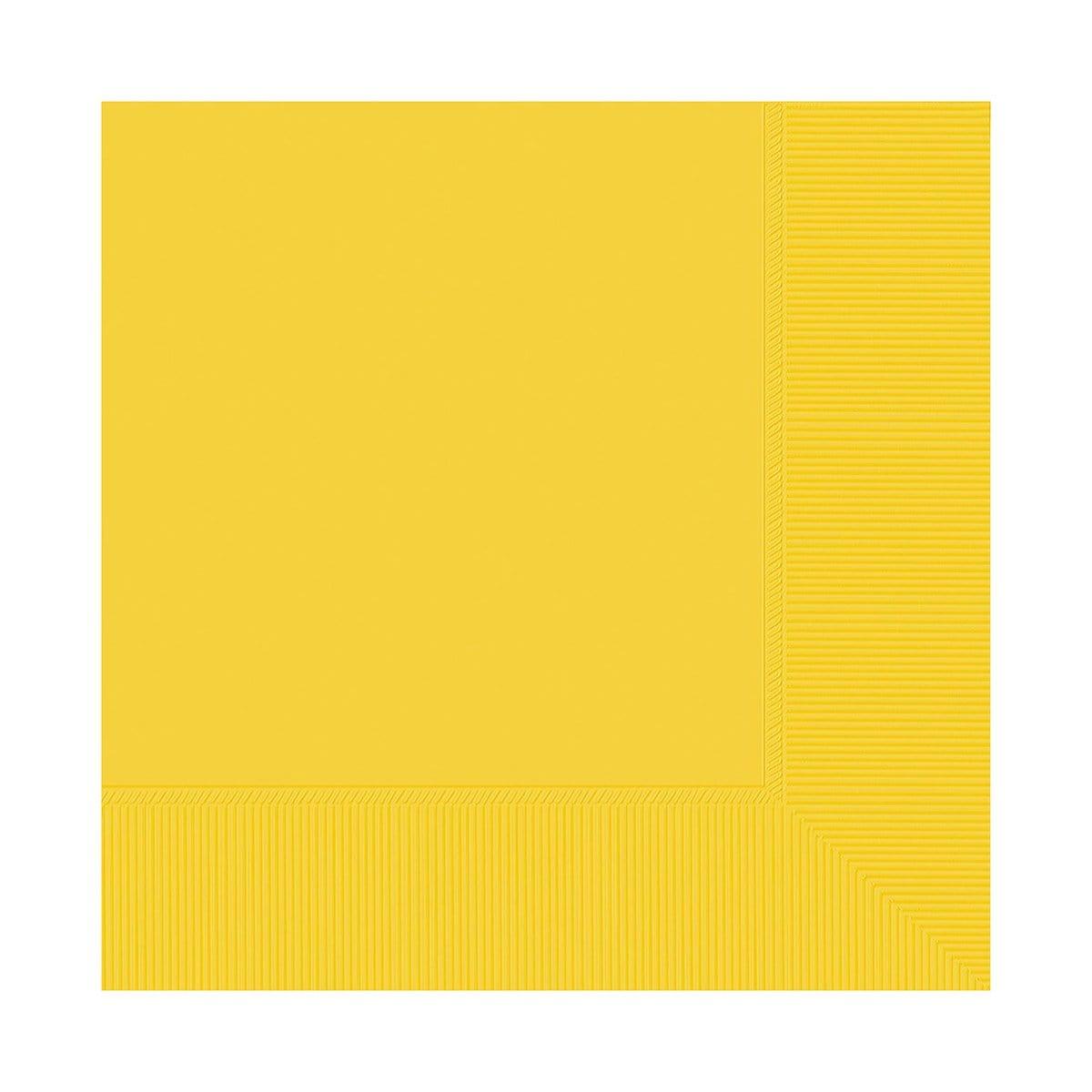 Buy plasticware Yellow Sunshine Beverage Napkins, 40 Count sold at Party Expert