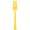 Buy Plasticware Yellow Sunshine Plastic Forks, 20 Count sold at Party Expert