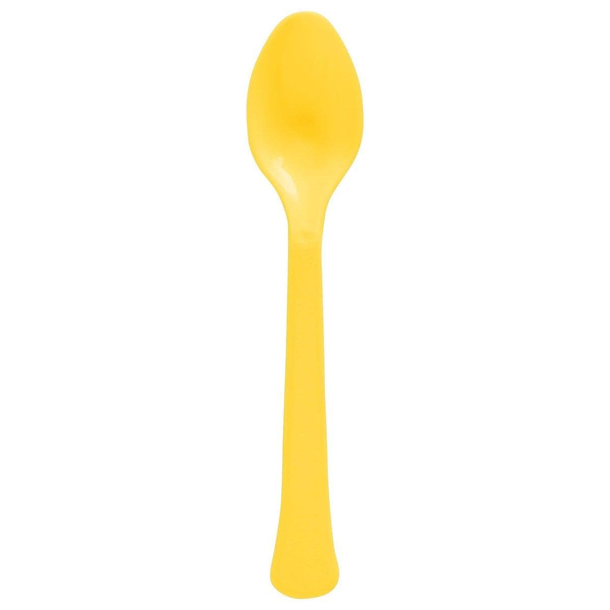 Buy Plasticware Yellow Sunshine Plastic Spoons, 20 Count sold at Party Expert