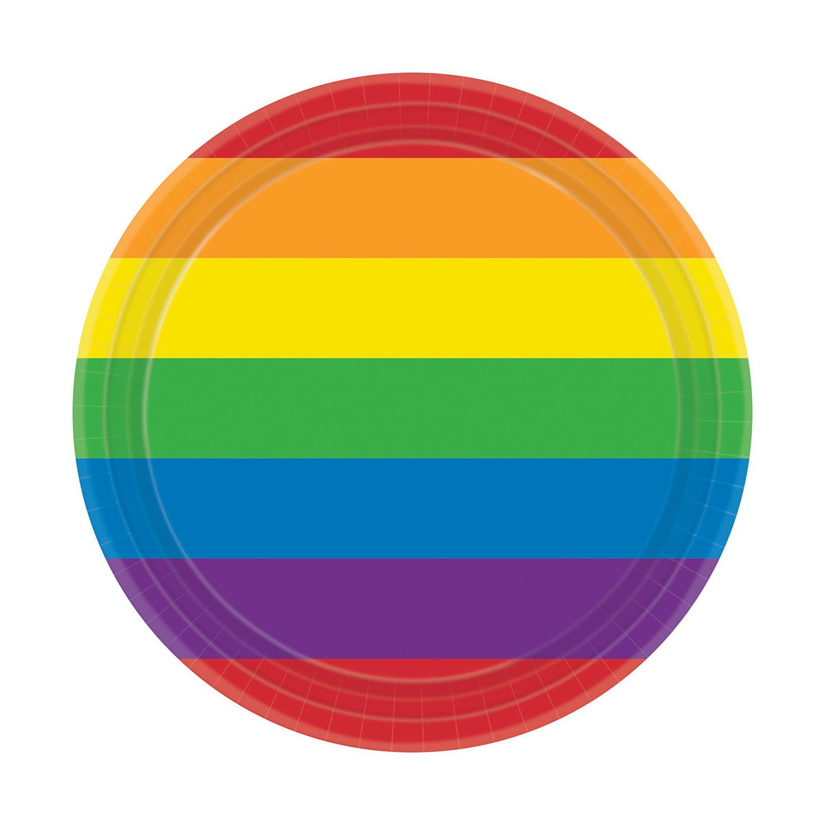 AMSCAN CA Pride Pride Dessert Plates, 7 Inches, 8 Count 192937033197