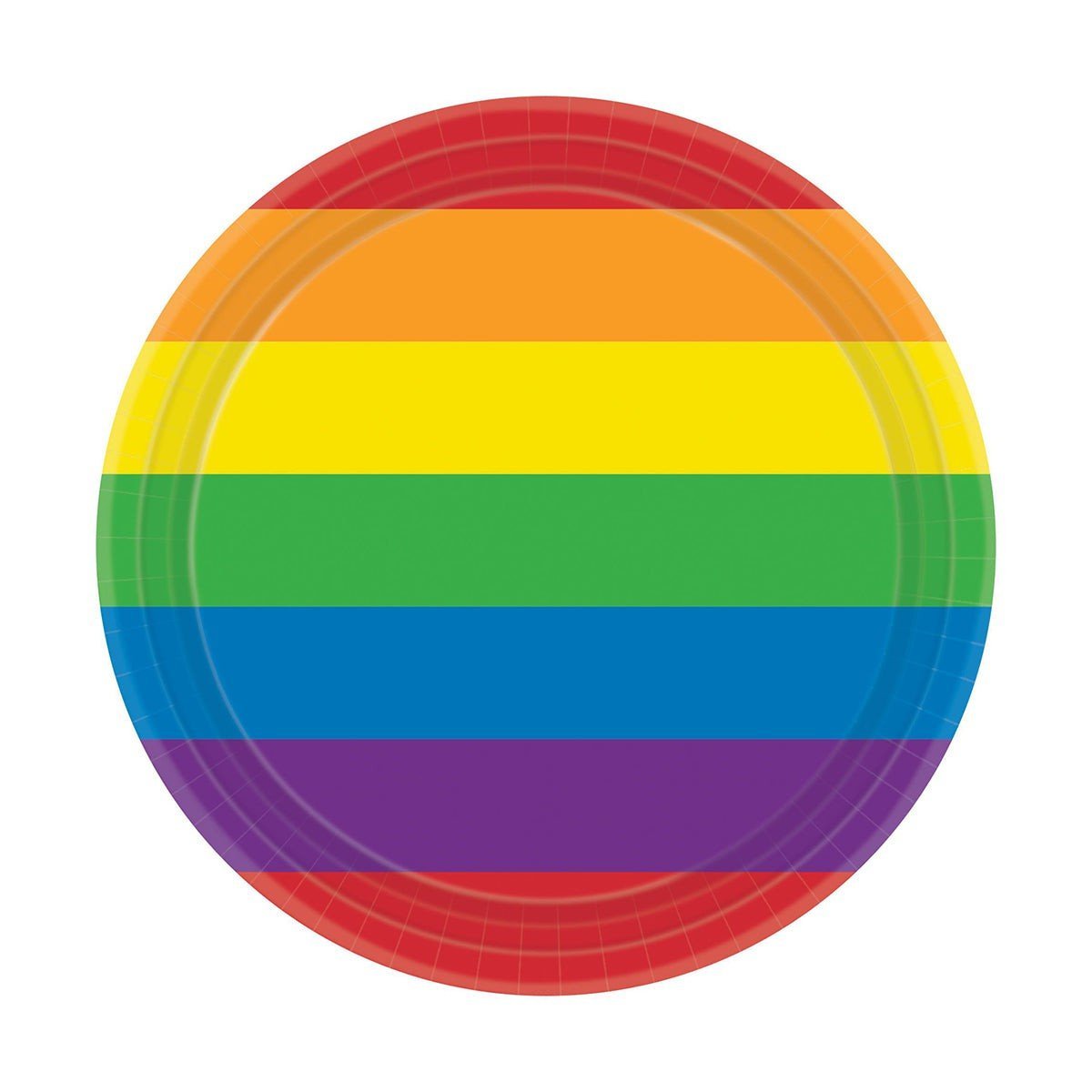 AMSCAN CA Pride Pride Dessert Plates, 7 Inches, 8 Count 192937033197