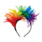 AMSCAN CA Pride Pride Rainbow Feather Headband 192937117866
