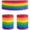 AMSCAN CA Pride Pride Rainbow Headband and Sweatbands, 3 Count 192937319178